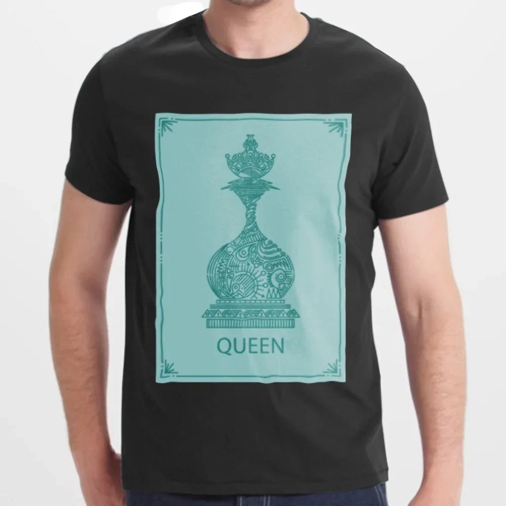 Artistic Queen Chess Piece Graphic T-Shirt product