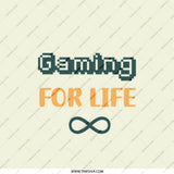 Gaming For Life Pocket Mirror, Gamer Gift, Handbag Mirror, Compact Mirror, Gamer Girl Gift, Video Game Lover, Birthday Gift For Gamers - Tawshia