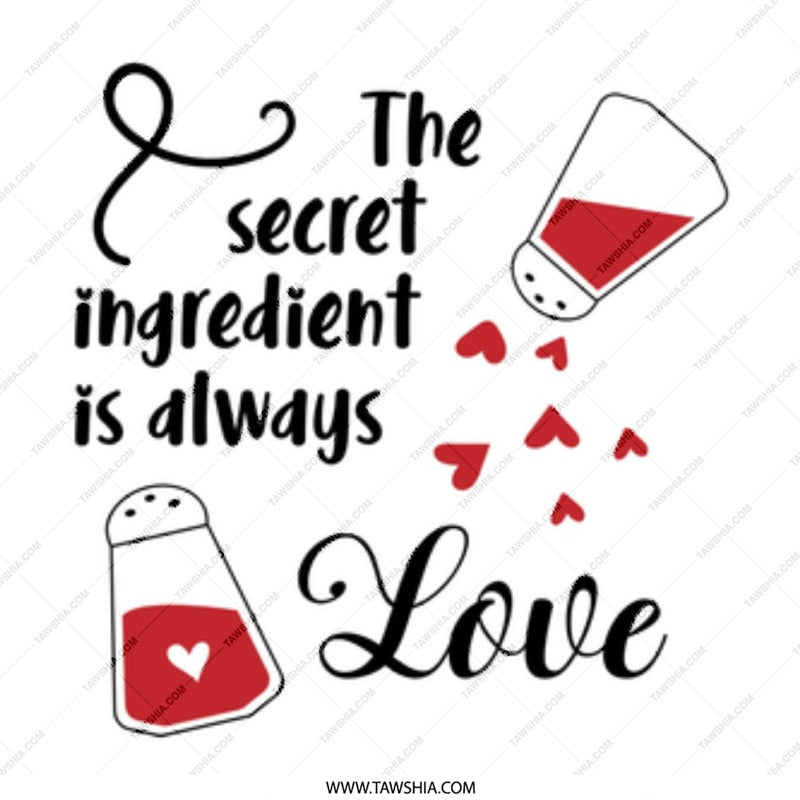 Secret Ingredient Love Mug, Funny Gift, Cooking Mug, Kitchen Decor, Recipe Mug, Foodie Present, Coffee Lover, Gift Idea, White Mug - Tawshia