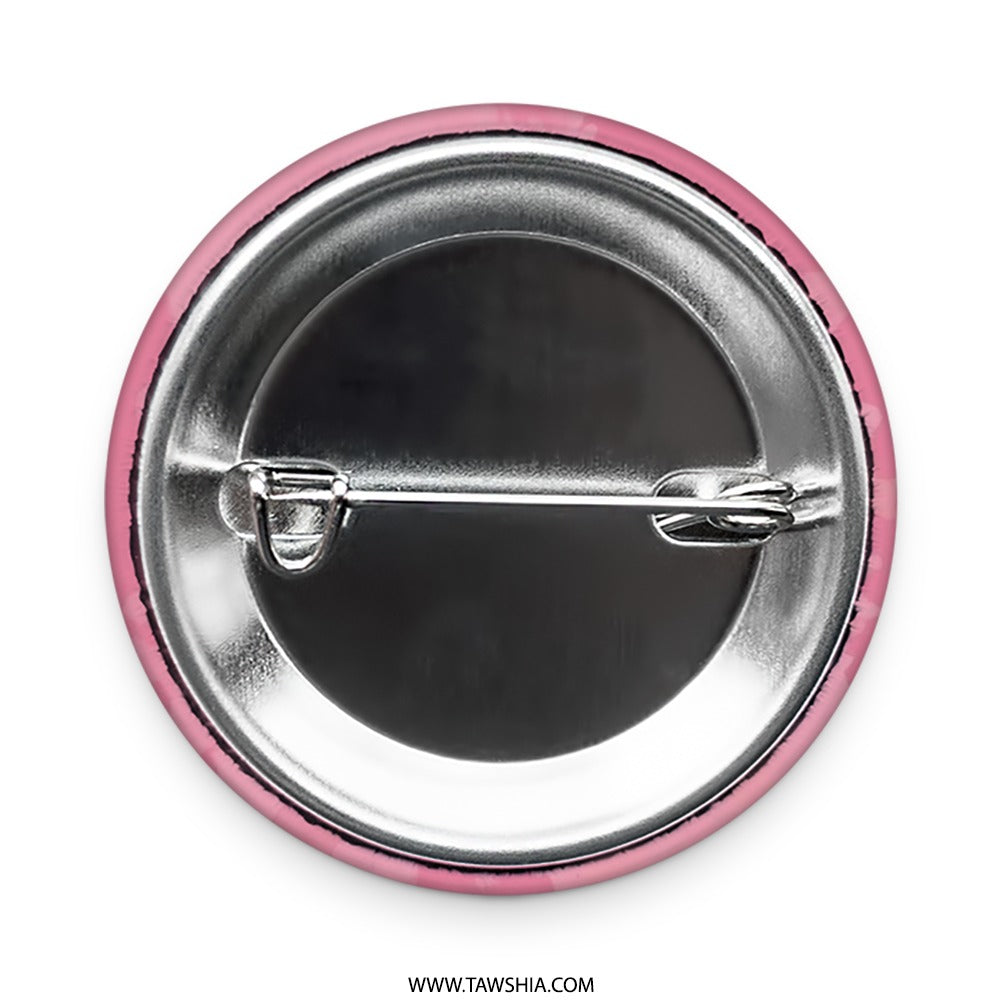 Arabic Coffee Friendship Pinback Button, Cute Pink Badge, Trendy Accessory, Gift for Friend, Positive Vibes Pin, Unique Design Button - Tawshia