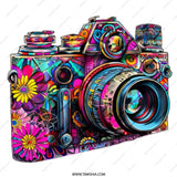 Floral Camera Mug, Photographer Gift, Colorful Camera, Retro Camera Mug, Gift for Photographers, Photography Lover, Unique Camera Mug - Tawshia