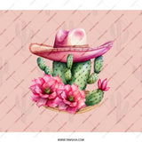 Cactus Flowers BackPack, Pink Sombrero, Desert Style, Unique BackPack, Trending Gift, School BackPack, Travel Bag, Trendy Design - Tawshia