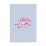 You Are Loved Photographic Print, Heart Decor, Positive Affirmation, Nursery Decor, Wall Art Prints, Inspirational Prints - Tawshia