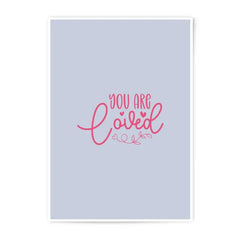 You Are Loved Photographic Print, Heart Decor, Positive Affirmation, Nursery Decor, Wall Art Prints, Inspirational Prints - Tawshia