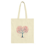 Lovely Heart Shaped Tree Design Reusable Tote Bag product