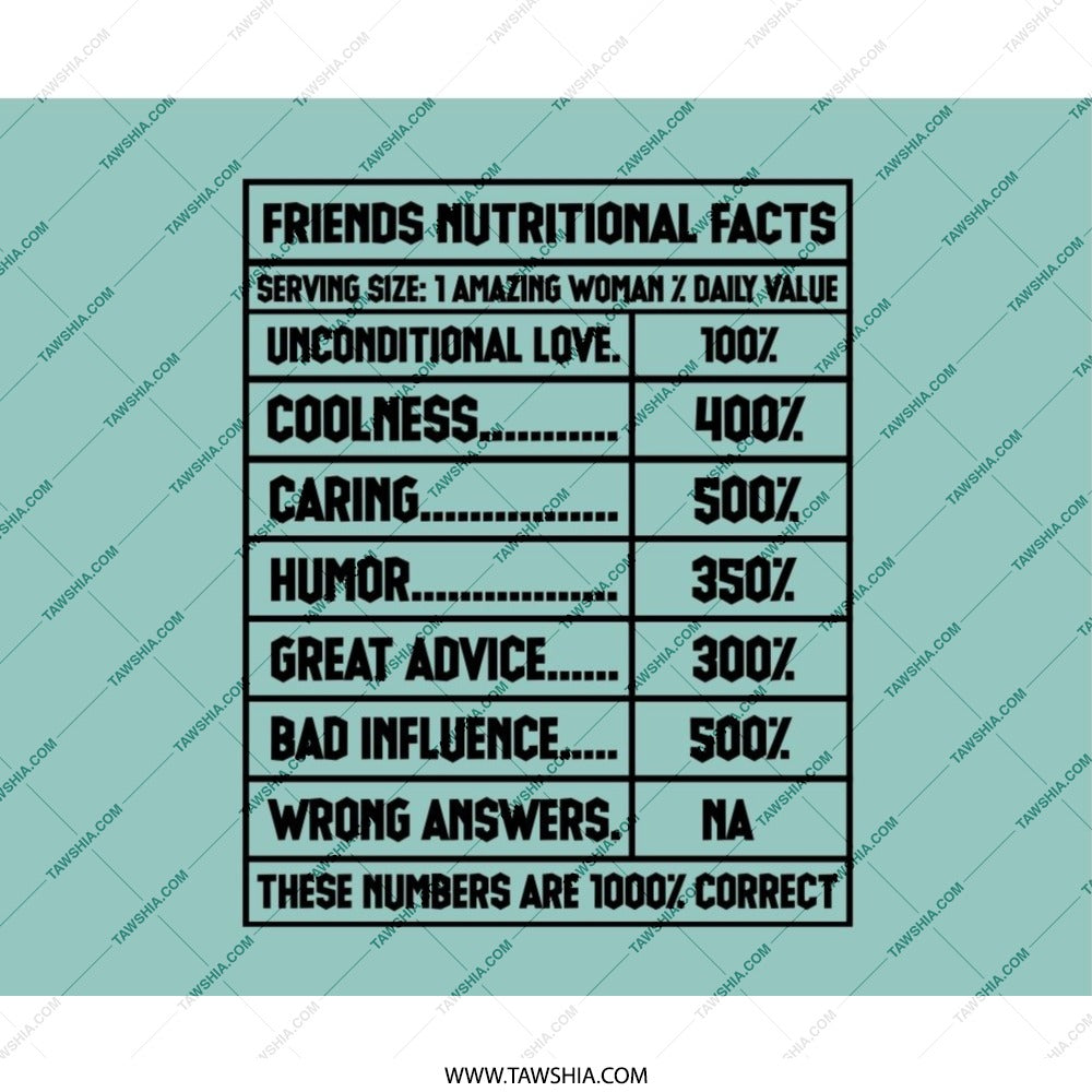 Friends Nutritional Facts Mouse Pad, Funny Friend Gift, Best Friend Mousepad, Office Desk Decor, Unique Desk Accessory, Gift For Her - Tawshia