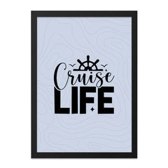 Cruise Life Framed Wall Art, Nautical Decor, Boat Wheel Art Print, Ocean Lover Gift, Coastal Home Art, Vacation Vibes, Travel Art - Tawshia