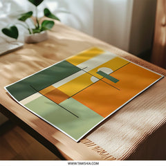 Modern Geometric Art Photographic Print, Abstract Art Print, Contemporary Wall Decor, Home Decor, Art for Living Room - Tawshia