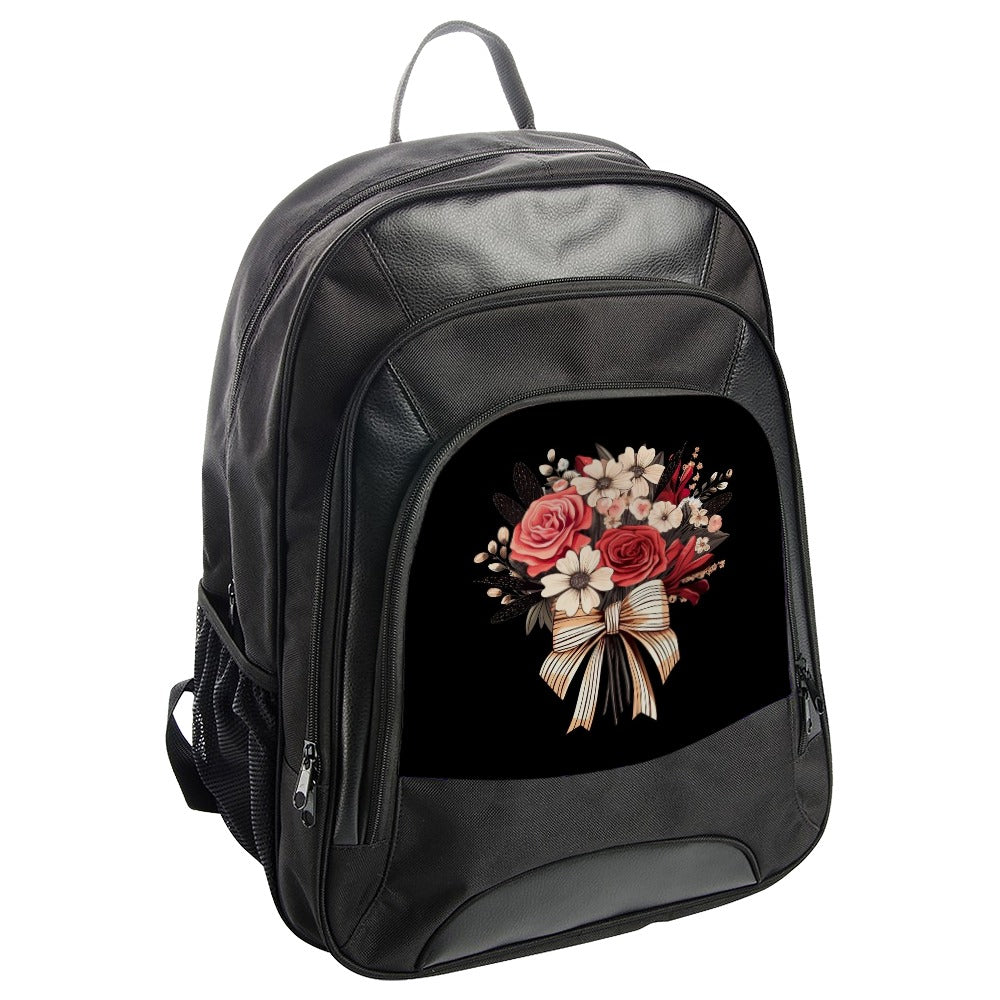 Floral Bouquet Backpack, Rose Flower, Romantic Gift, Stylish Backpack, Trending Bag, Gift Idea for Her, Cute Backpack, Travel Bag - Tawshia