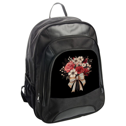 Floral Bouquet Backpack, Rose Flower, Romantic Gift, Stylish Backpack, Trending Bag, Gift Idea for Her, Cute Backpack, Travel Bag - Tawshia