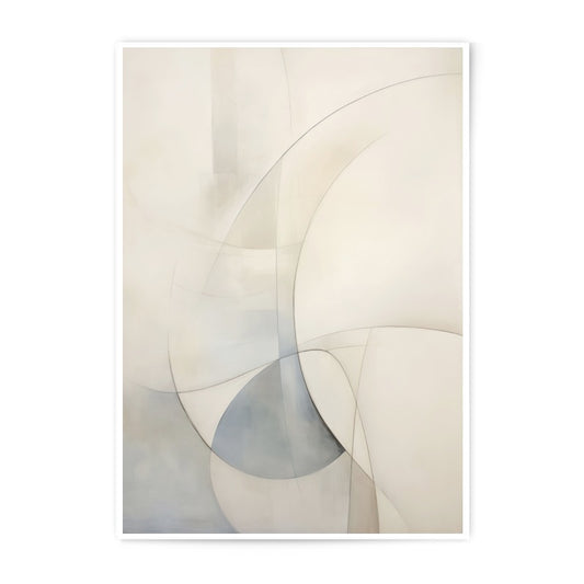 Abstract Lines Photographic Print, Modern Wall Art, Minimalist Art Print, Home Decor, Beige and Grey Tones, Unique Gift Idea - Tawshia