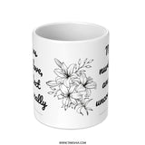 Mothers Love Mug, Mother's Day Gift, Nurture Love Protect, Floral Mom Coffee Cup, Mothers Day Mug Gift, Mothers Day Tea Cup - Tawshia