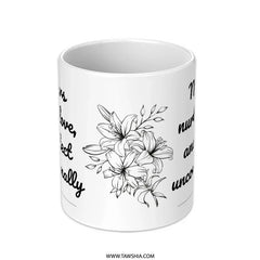 Mothers Love Mug, Mother's Day Gift, Nurture Love Protect, Floral Mom Coffee Cup, Mothers Day Mug Gift, Mothers Day Tea Cup - Tawshia