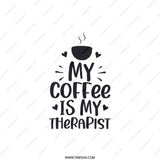 Coffee Therapist Pillow, Coffee Lover Gift, Caffeine Addict Decor, Funny Home Decor, Relaxation Throw Pillow, Coffee Saying Cushion - Tawshia