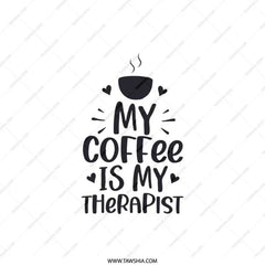 Coffee Therapist Pillow, Coffee Lover Gift, Caffeine Addict Decor, Funny Home Decor, Relaxation Throw Pillow, Coffee Saying Cushion - Tawshia