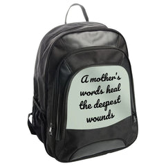 Mother's Healing Words Backpack, Inspirational Quote Backpack, Mom Gift Backpack, Comforting Message Backpack, Everyday Backpack - Tawshia