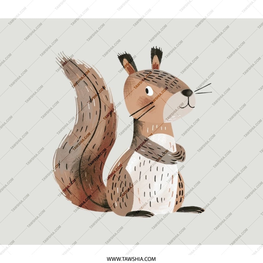 Cute Squirrel Backpack, Animal Backpack, Woodland Creature Backpack, Backpack for Kids, Stylish Backpack, Unique Back to School Backpack - Tawshia