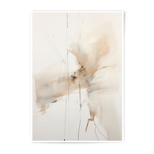 Abstract Art Photographic Print, Beige Neutral Wall Art, Modern Home Decor, Fine Art Print, Minimalist Art, Large Wall Decor - Tawshia