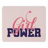 Girl Power Mouse Pad, Feminist Desk Decor, Motivational Office Gift, Women Empowerment, Computer Accessory, Pink and Navy, Chic Workspace - Tawshia