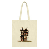 Whimsical House Tote Bag, Fantasy Home Bag, Storybook House Bag, Quirky Architecture, Unique Design Tote, Everyday Bag, Book Lover Gift - Tawshia