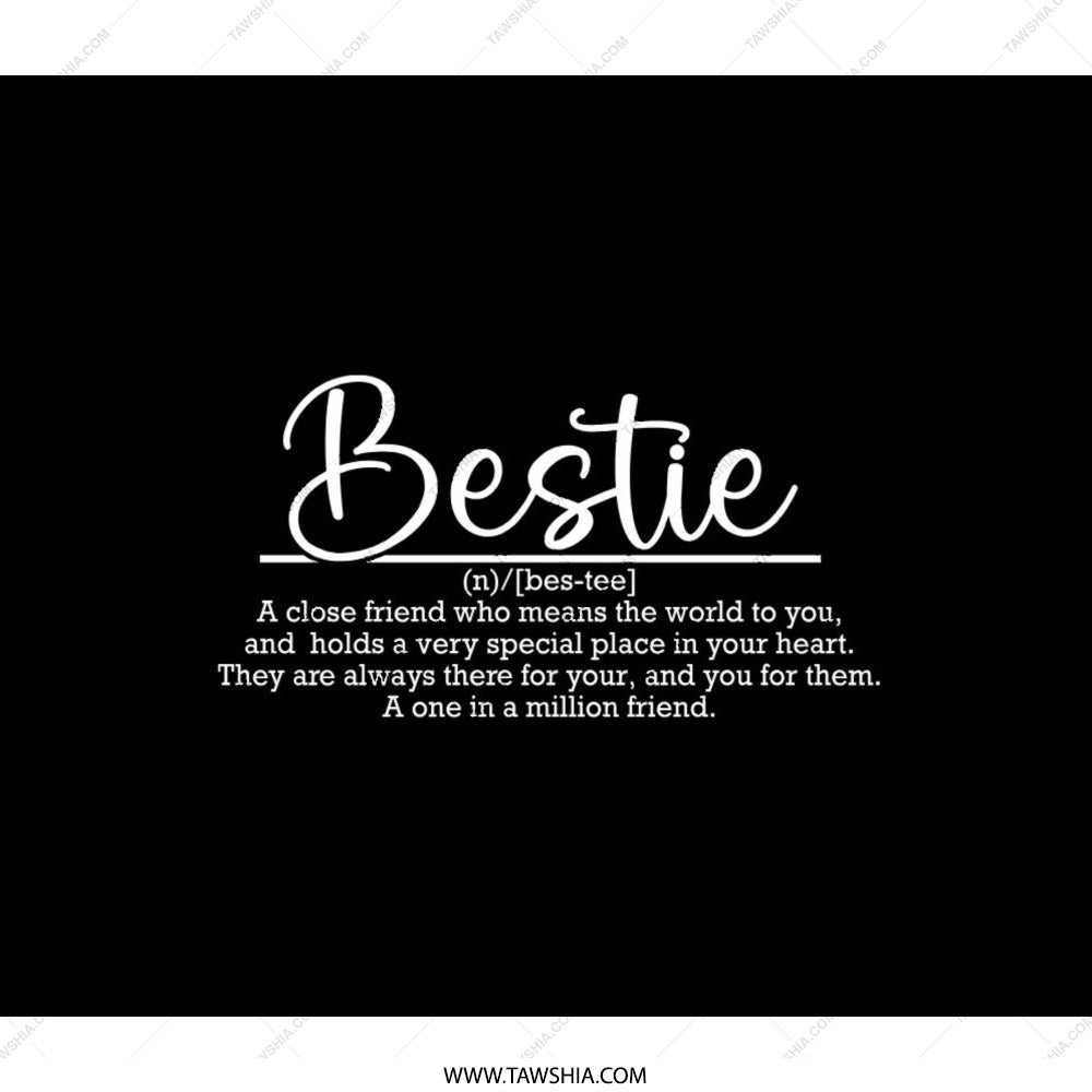 Bestie Backpack, Friend Backpack, Gift for Bestie, Best Friend Backpack, Friendship Gift, One In A Million Friend, Gift for Friend - Tawshia