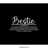 Bestie Backpack, Friend Backpack, Gift for Bestie, Best Friend Backpack, Friendship Gift, One In A Million Friend, Gift for Friend - Tawshia
