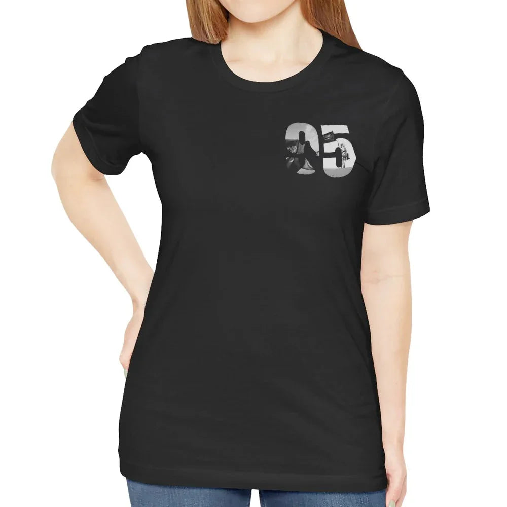 Vintage Number 95 Graphic Black T-Shirt product type