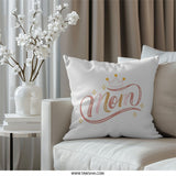 Mom Pillow, Mother's Day Gift, Best Mom Ever, Crown Pillow, Decorative Pillow, Accent Pillow, Throw Pillow, Gift for Mom, Home Decor - Tawshia