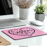 Sisters Heart Mouse Pad, Sister Gift, Sister Quote, Connected by Heart, Sister Birthday Gift, Best Sister Mousepad, Long Distance Sister - Tawshia