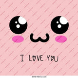 Kawaii I Love You Pinback Button, Cute Anime Gift, Pink Button, Valentine's Day Gift, Love Button, Kawaii Style Button, Gift For Her - Tawshia