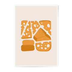 Cheese Photographic Print, Food Art Print, Modern Kitchen Wall Decor, Dairy Art, Home Decor Print, Cheese Lover Gift, Abstract Cheese Art - Tawshia