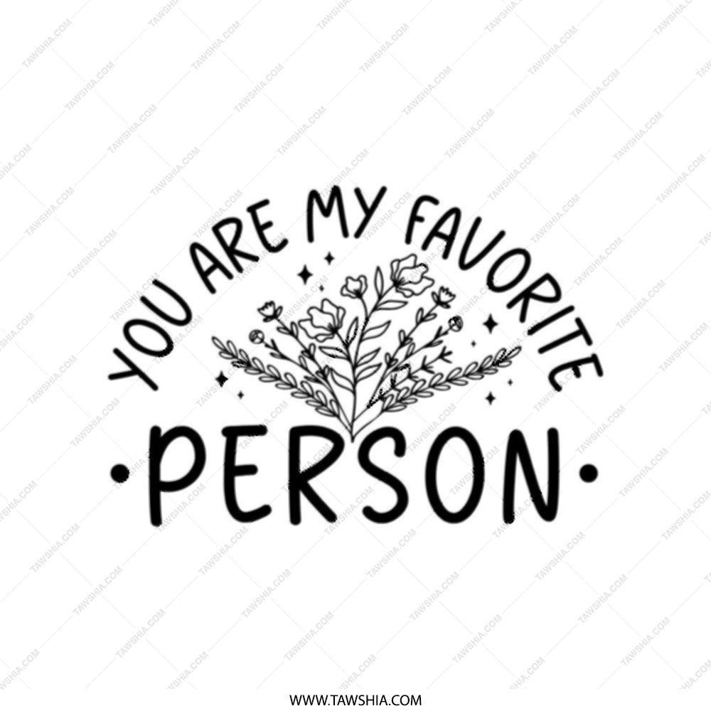 Favorite Person Tote Bag, Floral Tote, Cute Tote Bag, Gift for Best Friend, Appreciation Gift, Everyday Tote Bag - Tawshia