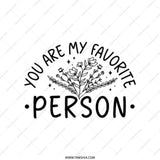 Favorite Person Tote Bag, Floral Tote, Cute Tote Bag, Gift for Best Friend, Appreciation Gift, Everyday Tote Bag - Tawshia