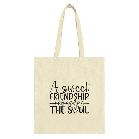 Sweet Friendship Tote Bag, Soul Refreshing, Gift For Friends, Everyday Tote, Carry All Tote, Supportive Friends, Cute Friendship Tote - Tawshia