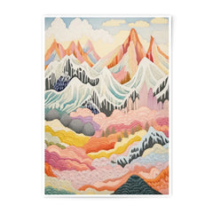 Colorful Mountain Photographic Prints, Abstract Landscape Art, Vivid Mountain Range Photography, Nature Wall Decor, Unique Home Gifts - Tawshia
