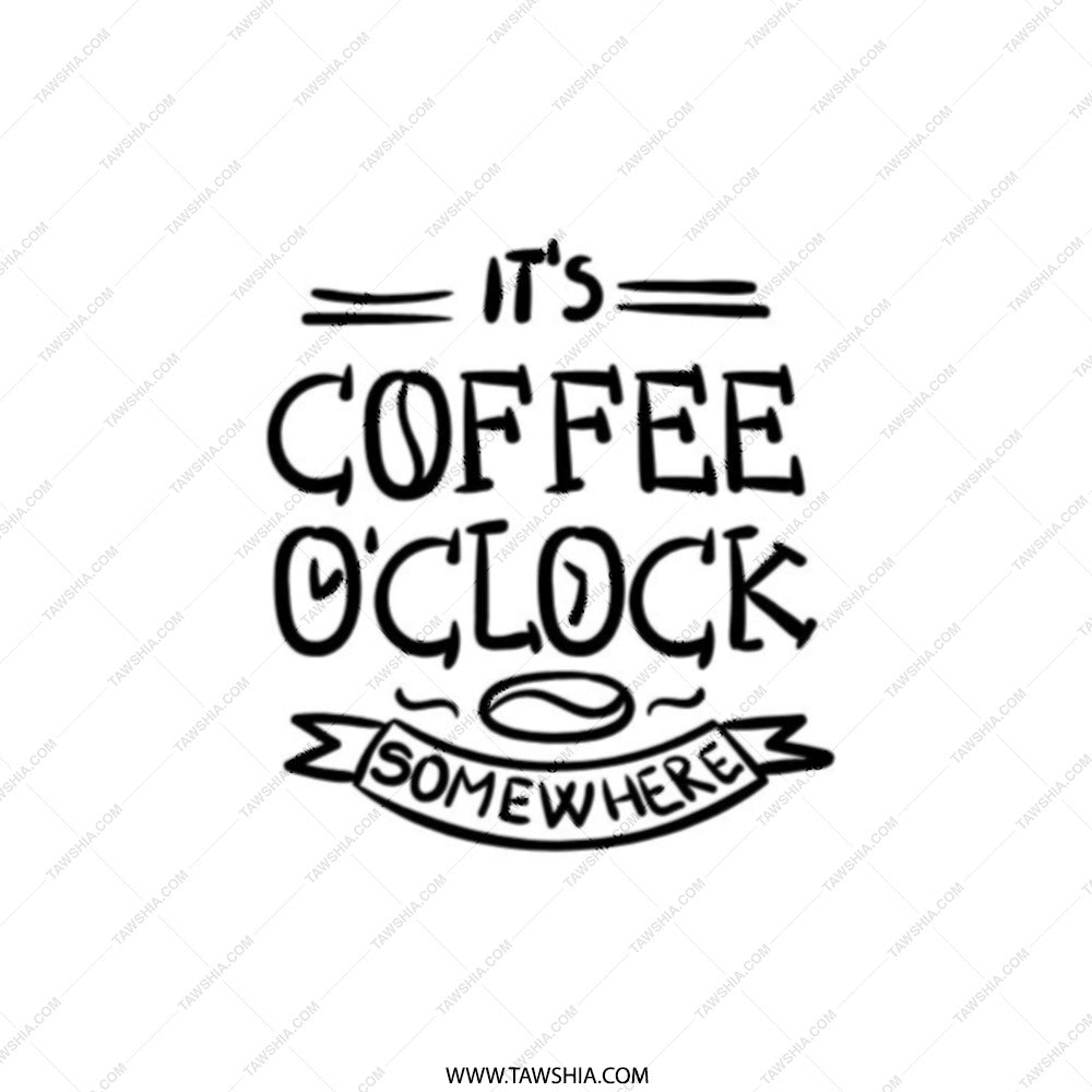 Coffee OClock Pocket Mirror, Funny Coffee Lover Gift, Novelty Mirror, Caffeine Addict, On the Go Mirror, Unique Gifts, Purse Mirror - Tawshia
