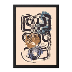 Abstract Strokes Wall Art, Modern Geometric Print, Contemporary Art, Bold Lines, Unique Home Decor, Stylish Wall Art - Tawshia