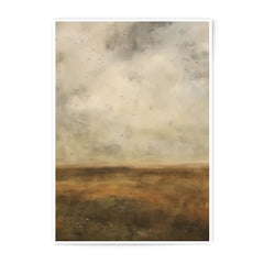 Abstract Landscape Photographic Print, Sepia Tone, Field Art, Moody Sky Photo, Wall Decor, Home Accent, Nature Print, Landscape Photo - Tawshia