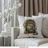 Autumn Reading Nook Pillow, Cozy Fall Decor, Pumpkins and Books Pillow, Book Lover Gift, Fall Throw Pillow, Autumn Home Decor - Tawshia