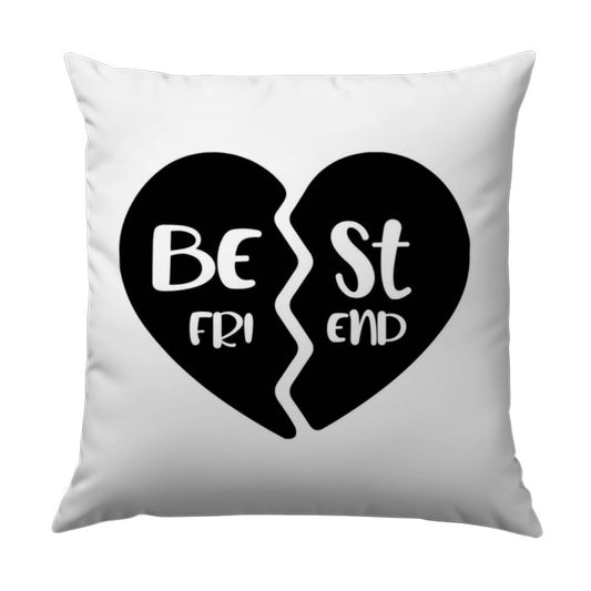 Best Friend Pillow, Heart Pillow, Friendship Gift, Room Decor, BFF Pillow, Decorative Pillow, Custom Pillow, Friend Birthday Gift - Tawshia
