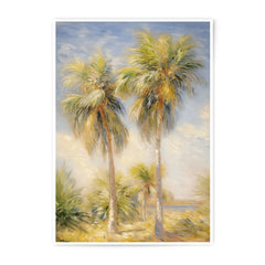 Tropical Palm Tree Photographic Print, Beach Decor Art, Coastal Wall Art, Summer Vibes Print, Impressionistic Style Palm Trees, Fine Art - Tawshia