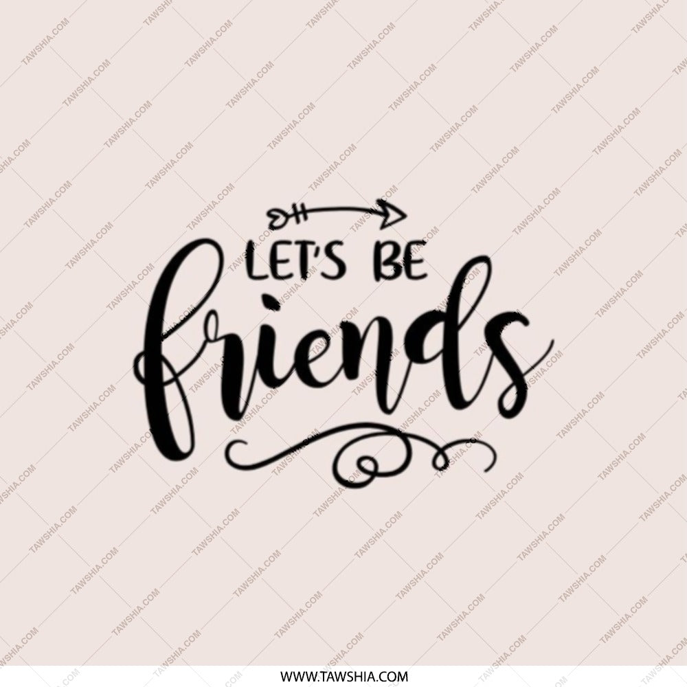 Lets Be Friends Pocket Mirror, Cute Mirror, Friendship Gift, Best Friends Gift, Compact Mirror, Travel Mirror, Gift For Her, Pocket Mirror - Tawshia