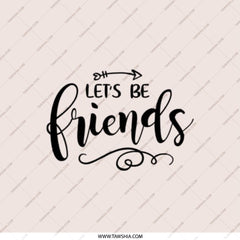 Lets Be Friends Pocket Mirror, Cute Mirror, Friendship Gift, Best Friends Gift, Compact Mirror, Travel Mirror, Gift For Her, Pocket Mirror - Tawshia