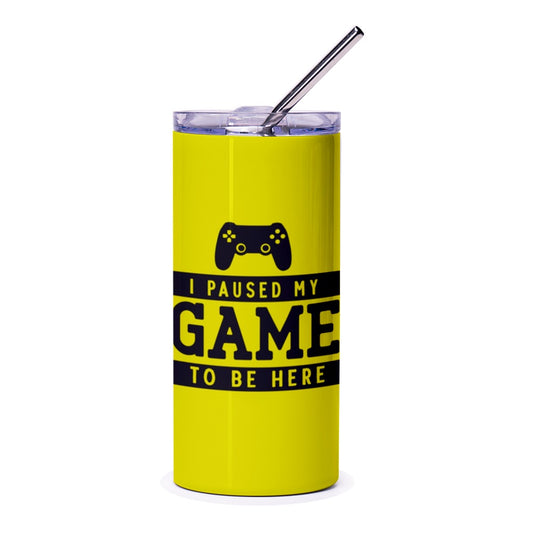 Gamer Tumbler, I Paused My Game, Funny Gift, Gaming Present, Video Game Lover, Gift For Him, Gift For Her, Personalized Tumbler - Tawshia