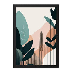Modern Botanical Wall Art, Abstract Leaf Print, Minimalist Art, Nature Inspired Decor, Contemporary Wall Decor, Home Office Art - Tawshia