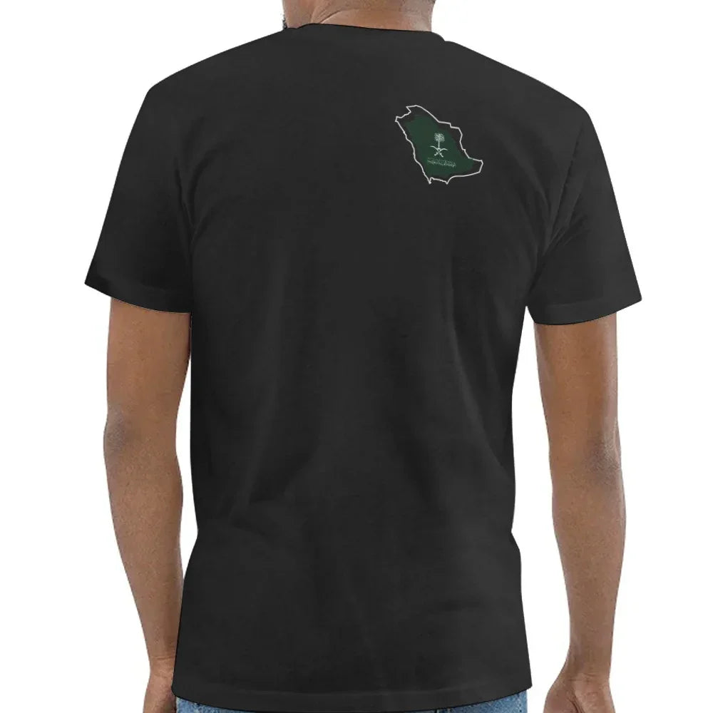 Saudi Arabia Map Black Back Graphic Tee product