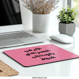 Arabic Quote Mouse Pad, Unique Design, Gift Idea, Desk Accessory, Office Decor, Pink Mousepad, Aesthetic Mousepad - Tawshia