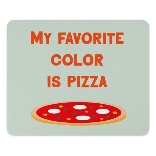 Pizza Lover Mouse Pad, Funny Foodie Gift, Favorite Color Pizza, Desk Accessory, Unique Office Decor, Gift for Her, Pizza Art - Tawshia