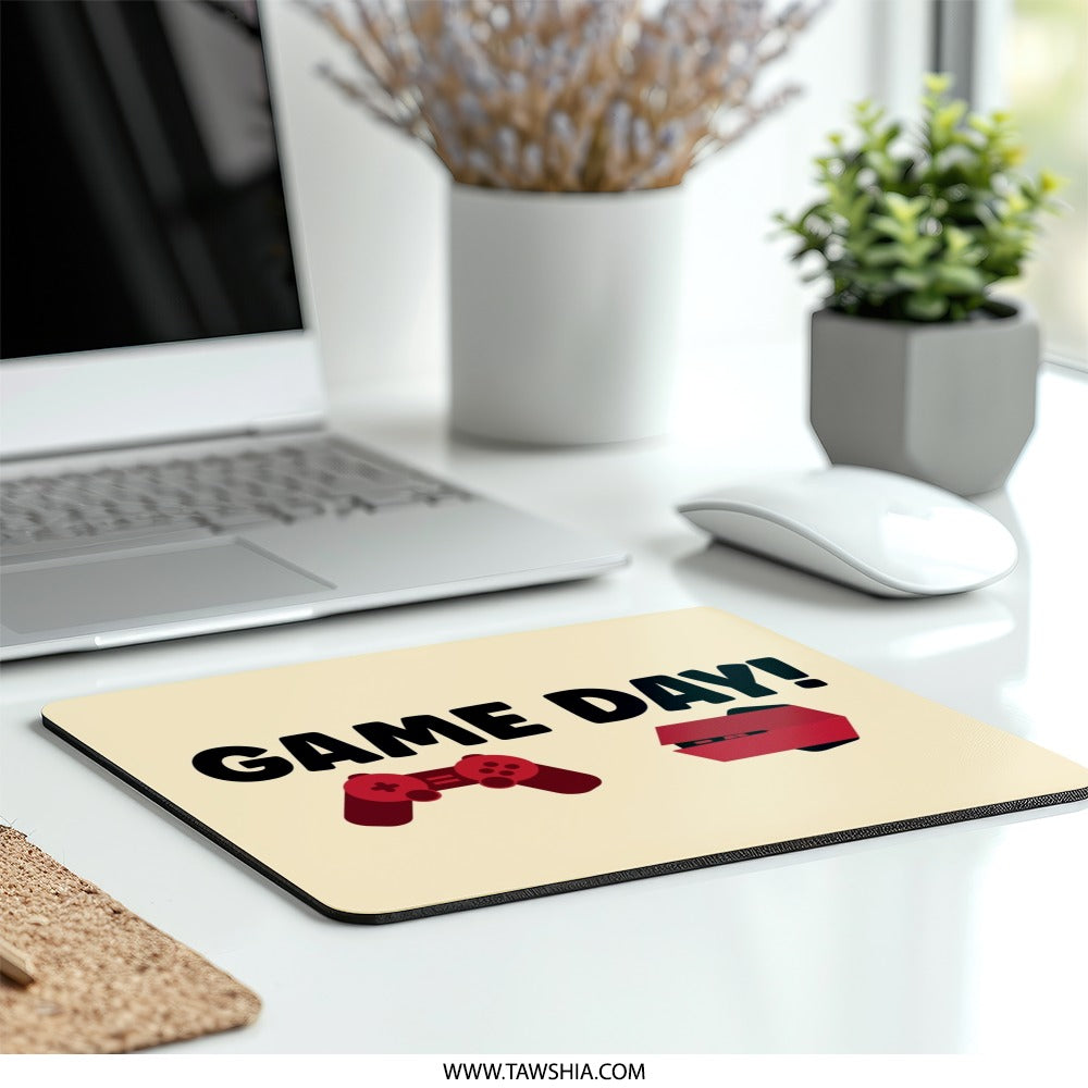 Game Day Mouse Pad, Gamer Gift, Gaming Mousepad, Console Lover, Controller Art, Home Decor, Office Accessory, Computer Mat, Desk Decor - Tawshia