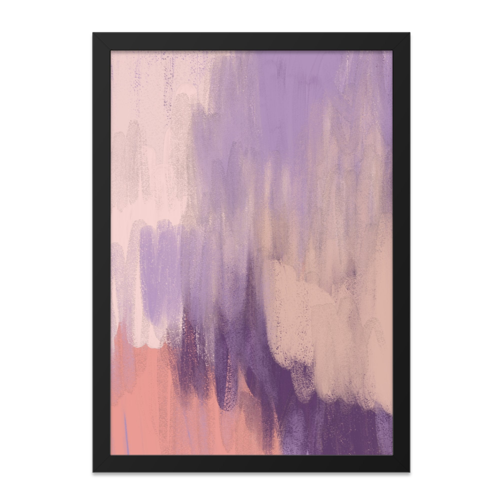 Abstract Pastel Purple and Pink Hues Wall Art product type